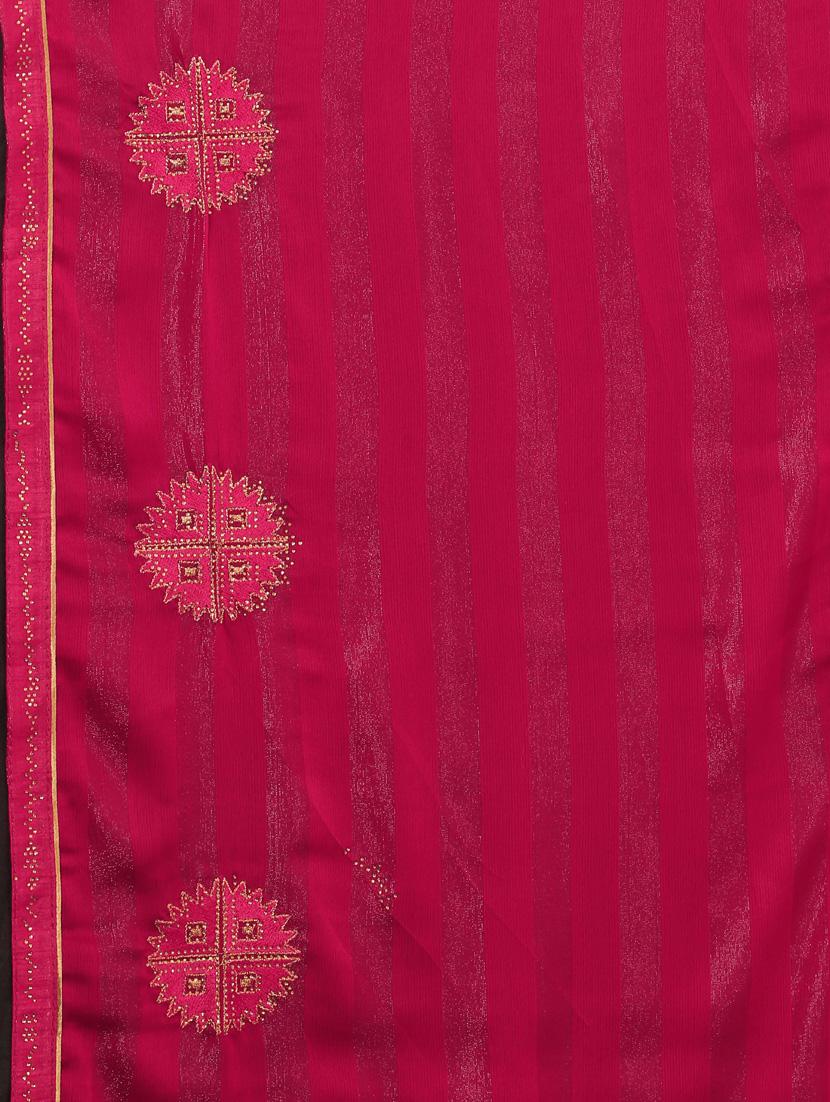 women pink embellished saree with blouse - 20755118 - Standard Image - 3