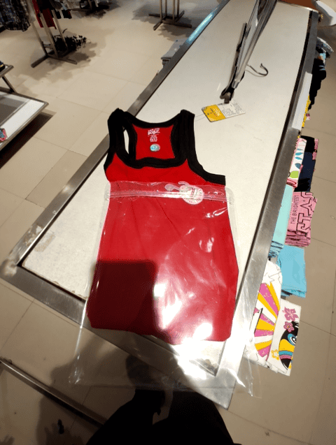red 1 x rib vest - 20755225 - Standard Image - 0