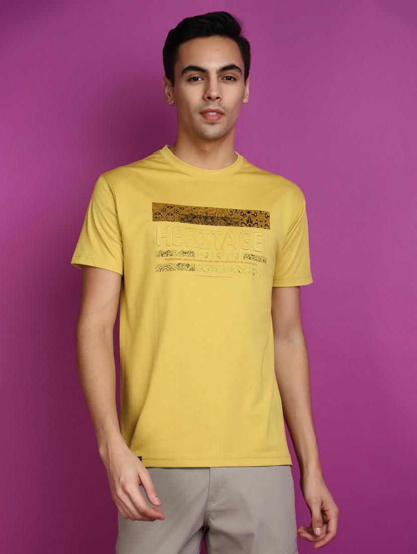 men chest print short sleeve t-shirt - 20755371 - Zoom Image - 0