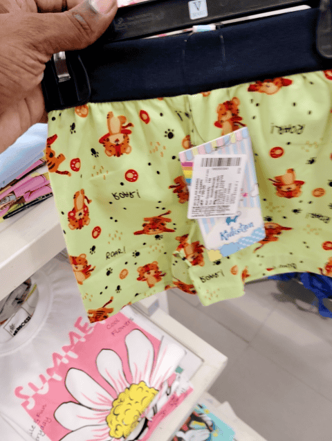 light green cotton shorts & three fourth - 20755376 - Standard Image - 0
