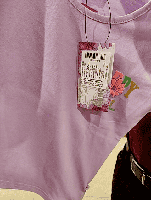 lavender cotton single jersey tshirt - 20755467 -  Zoom Image - 0