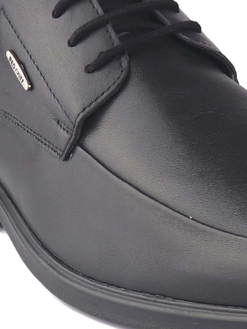 black leather laceup derbies - 20756005 -  Standard Image - 3