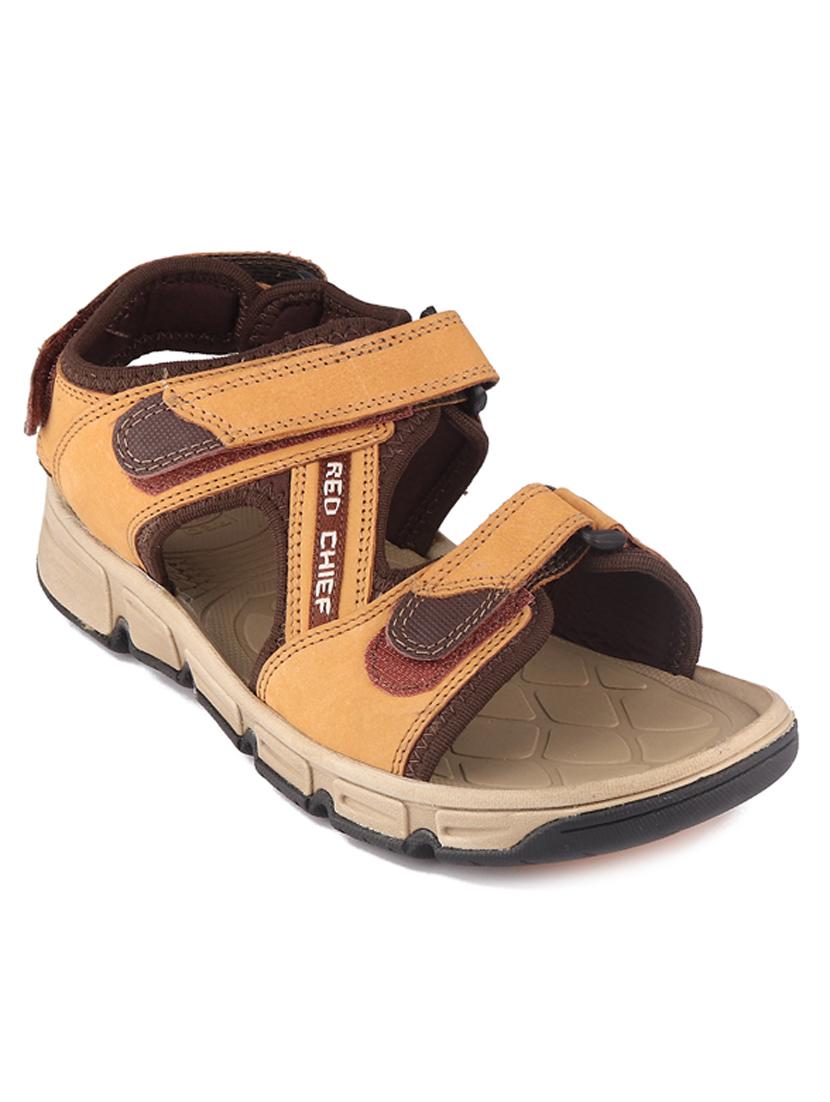 brown leather back strap sandals - 20756041 - Zoom Image - 0