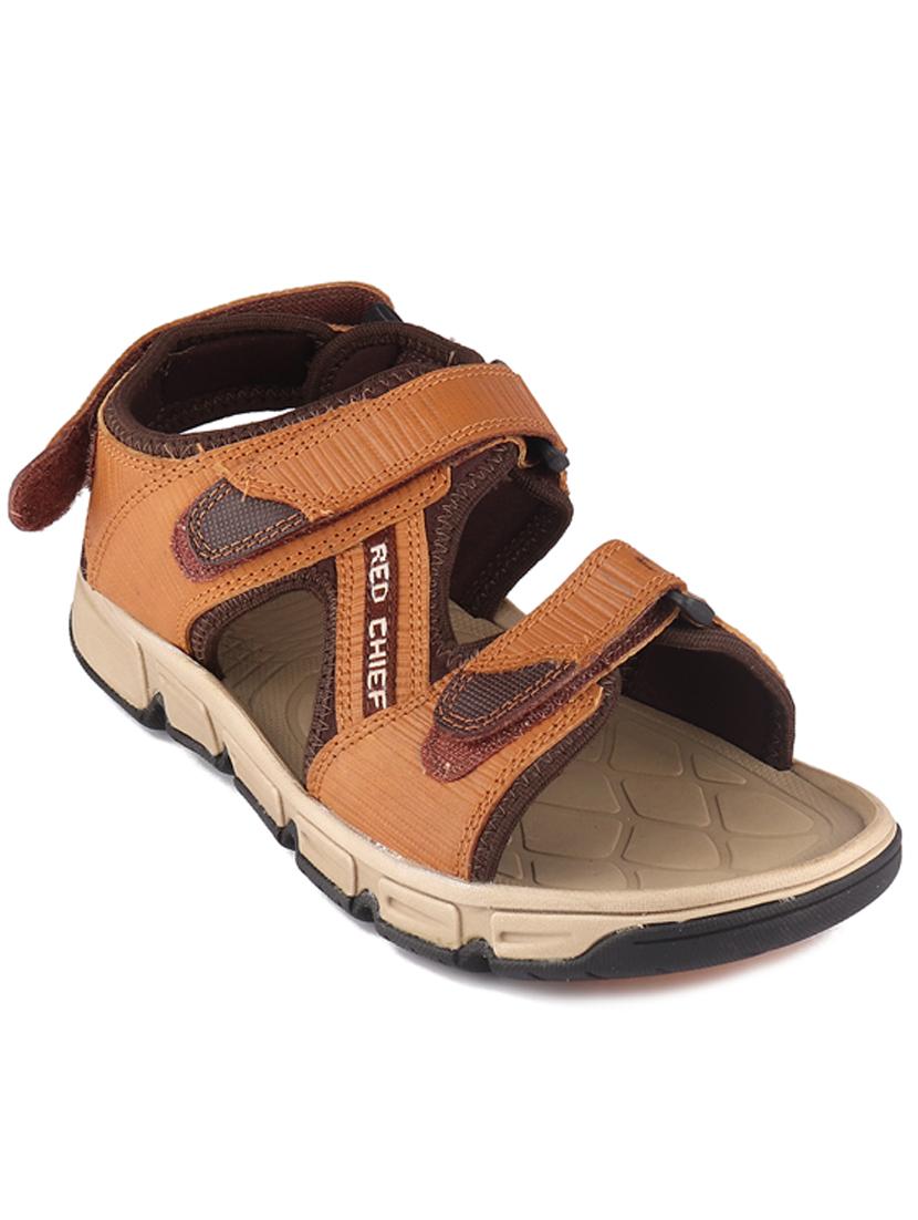 tan leather back strap sandals - 20756042 - Zoom Image - 0