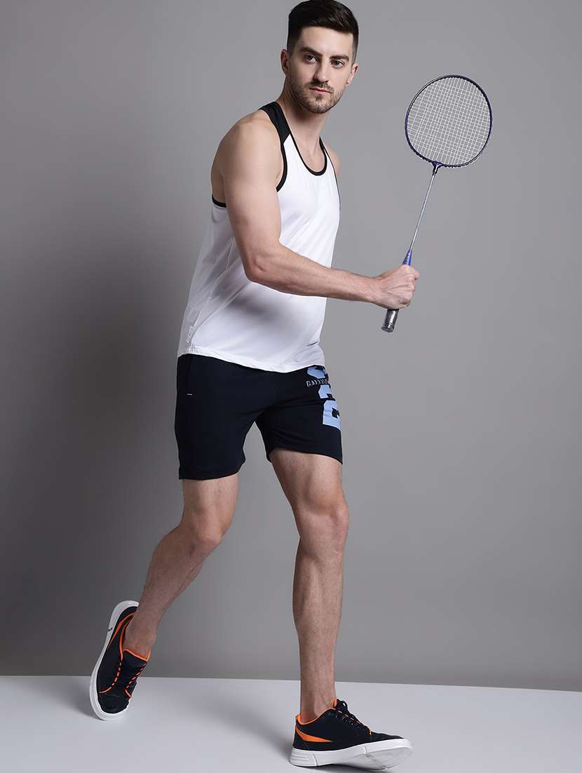 men scoop neck color block vest - 20756128 - Standard Image - 3