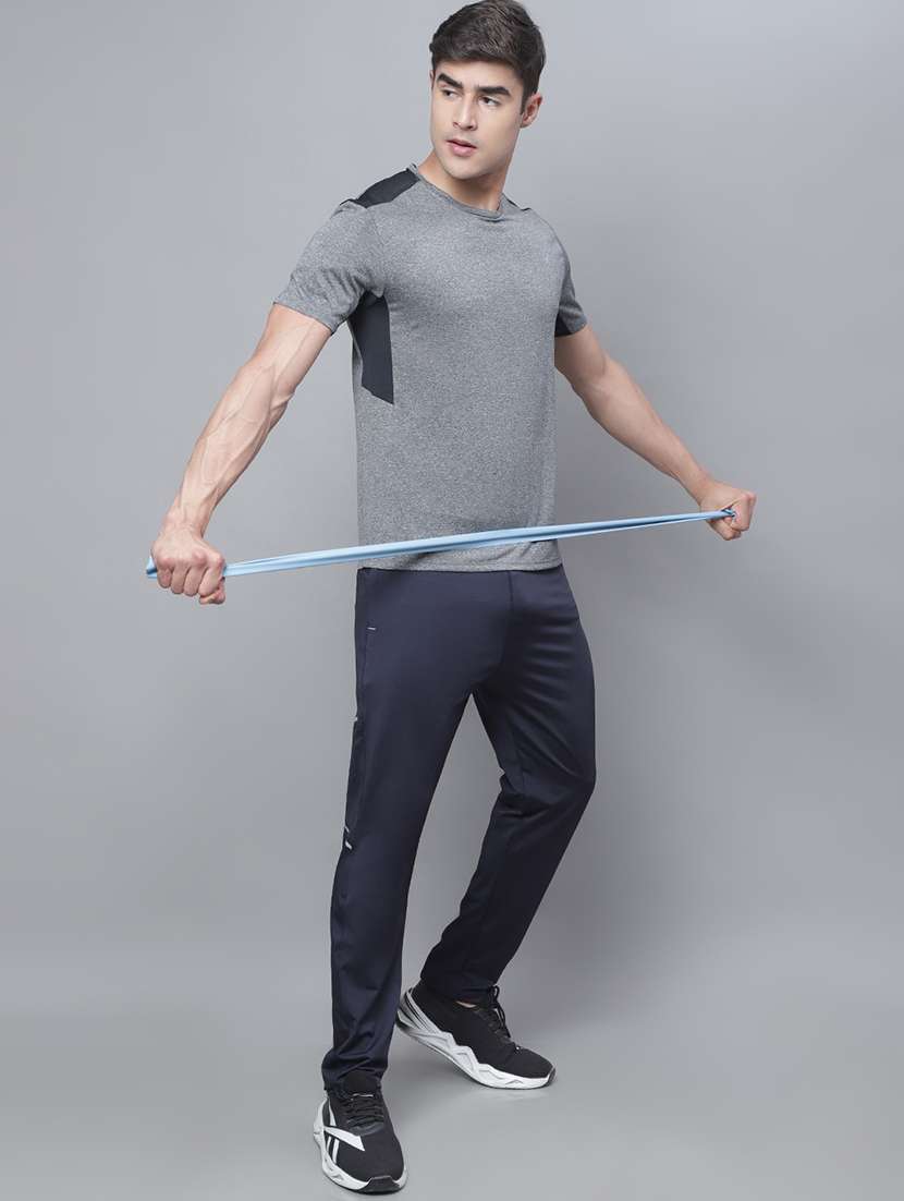 solid grey shoulder taped t-shirt - 20757326 - Standard Image - 3