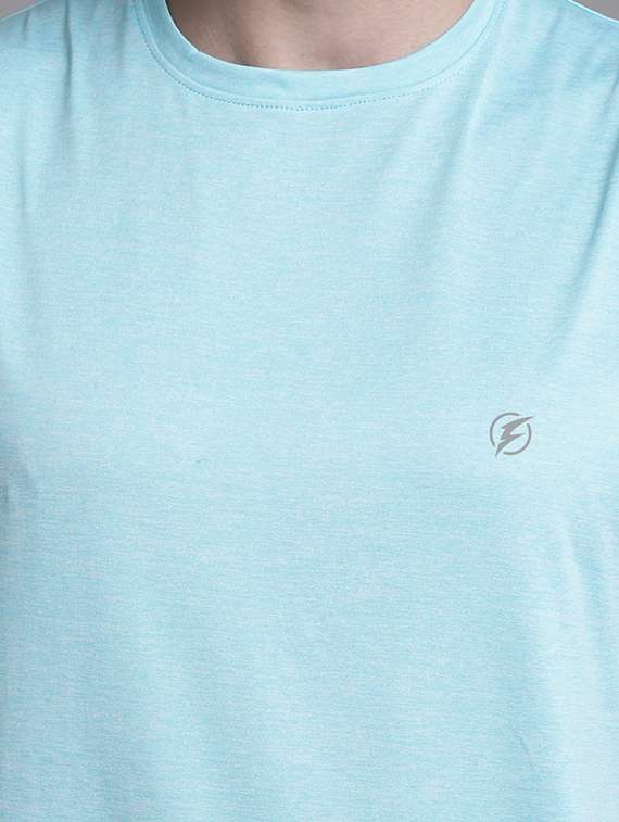 turquoise sleeveless plain t-shirt - 20757334 - Standard Image - 3
