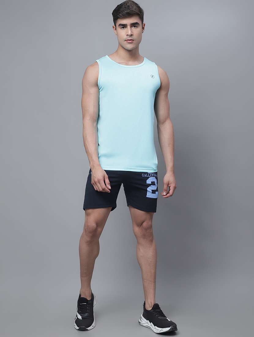 solid turquoise sleeveless t-shirt - 20757349 - Standard Image - 3