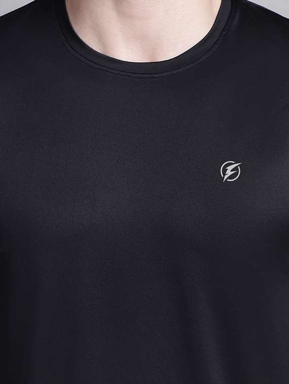 solid black sleeveless t-shirt - 20757354 - Standard Image - 3