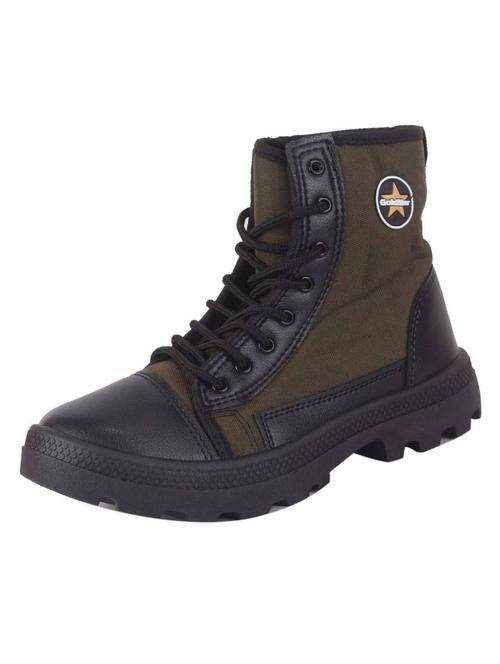 men solid brown hiking boots - 20757433 - Standard Image - 0