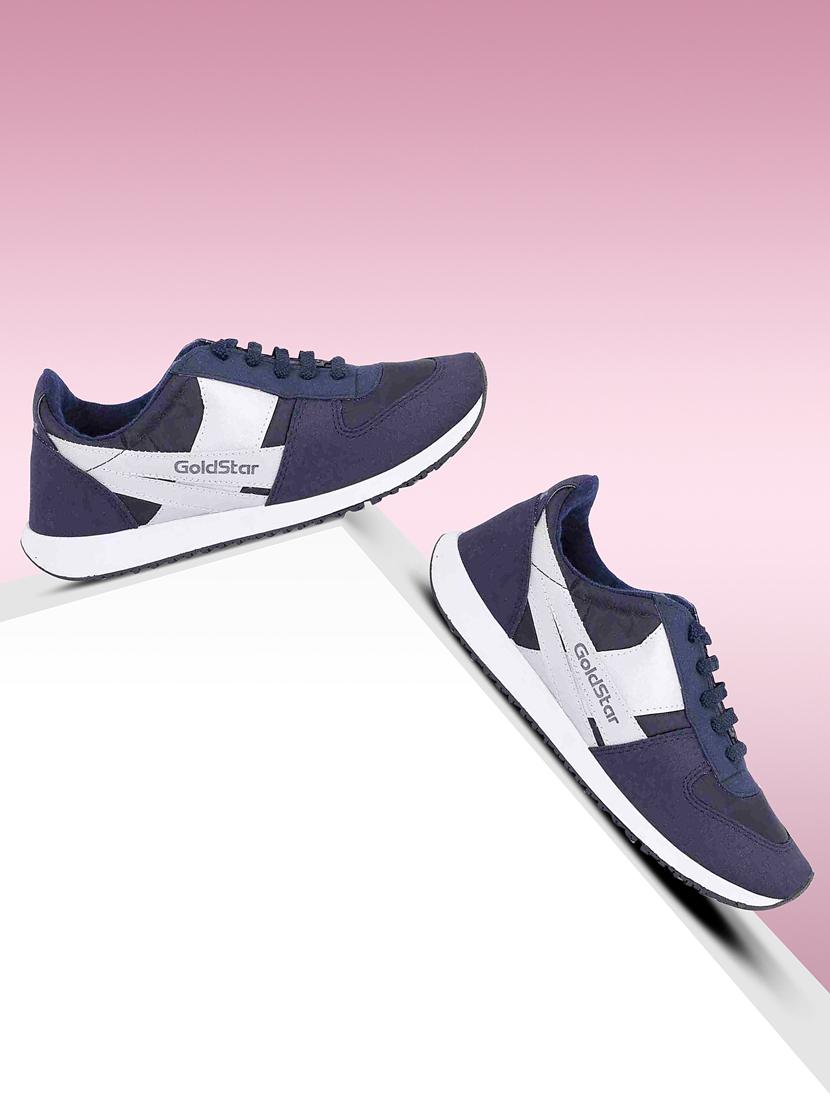 navy blue detailed lace up sport shoes - 20757438 -  Zoom Image - 0