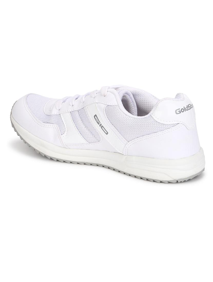 solid white lace up sport shoes - 20757454 - Standard Image - 3