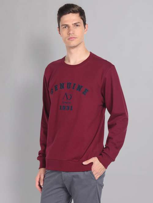 red chest embroidered detailed sweatshirt - 20757481 -  Standard Image - 0