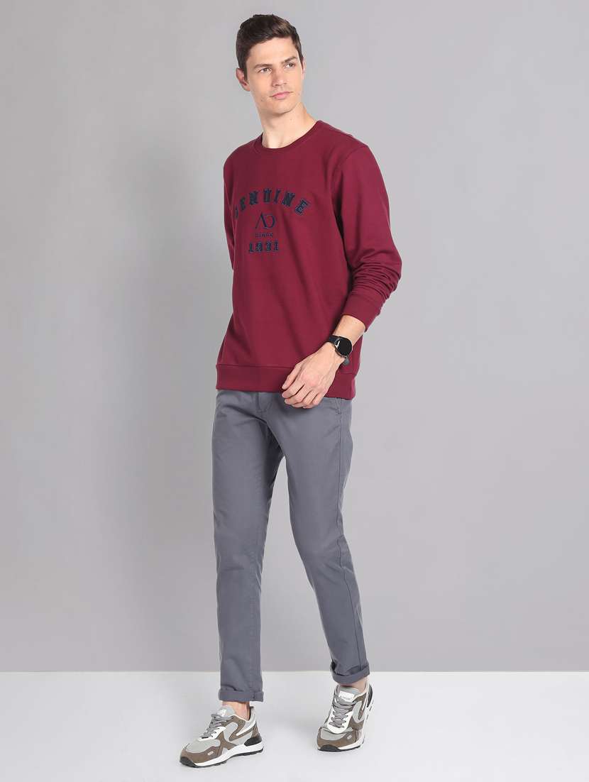 red chest embroidered detailed sweatshirt - 20757481 - Standard Image - 3