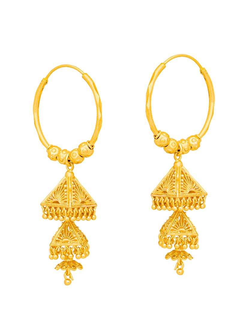 gold brass balli earring - 20758085 - Zoom Image - 0