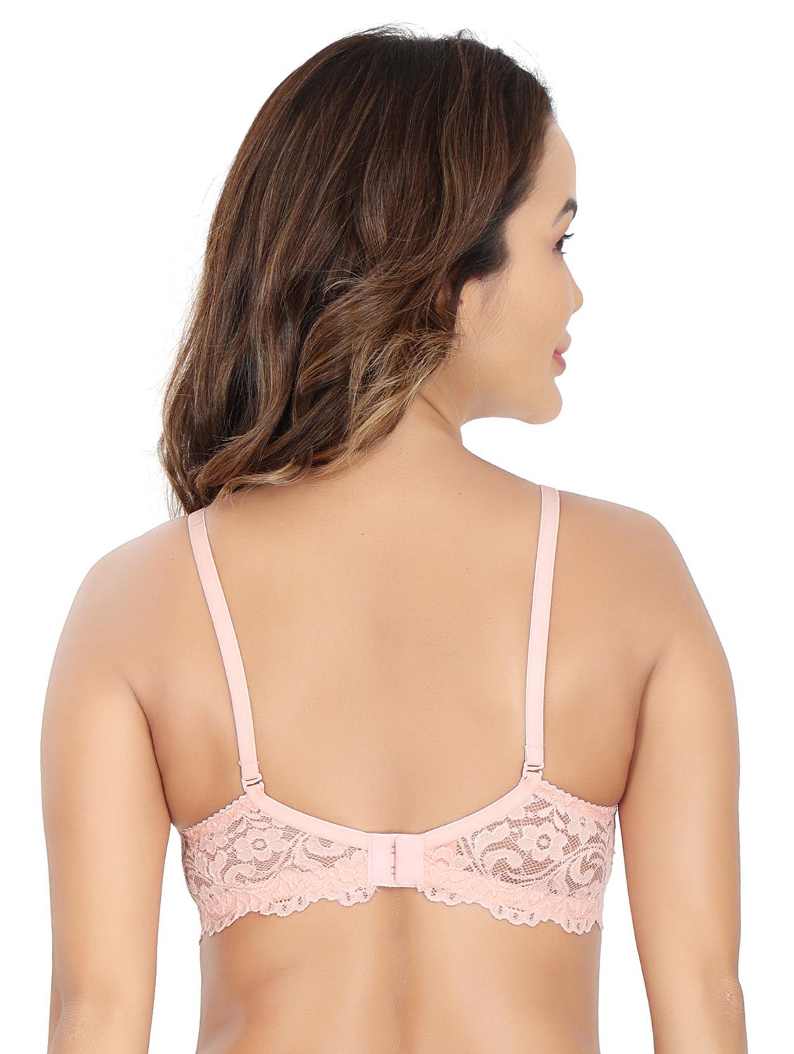 women pack of 3 pink net regular bra - 20758093 - Standard Image - 3