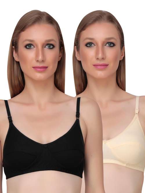pack of 2 solid multi colored t-shirt bra - 20763870 -  Standard Image - 0