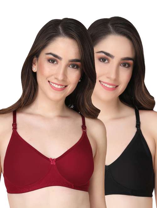 pack of 2 solid multi colored t-shirt bra - 20763875 -  Standard Image - 0