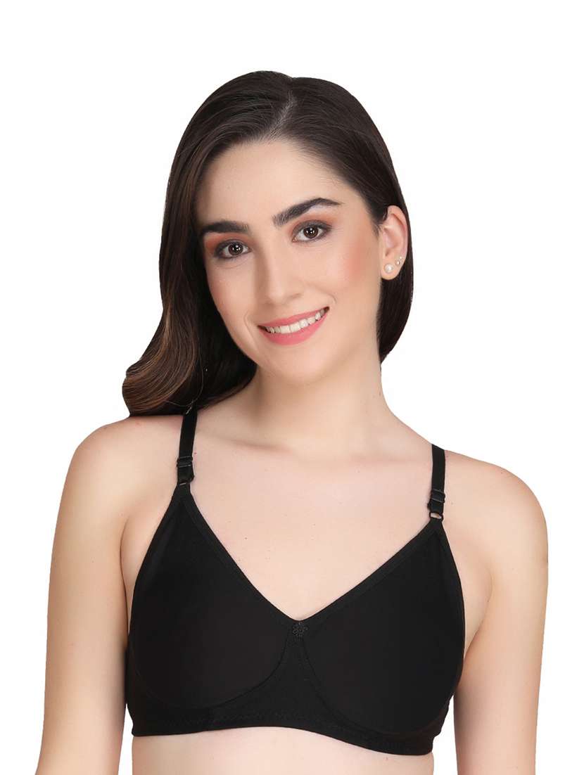 pack of 2 solid multi colored t-shirt bra - 20763877 -  Standard Image - 3