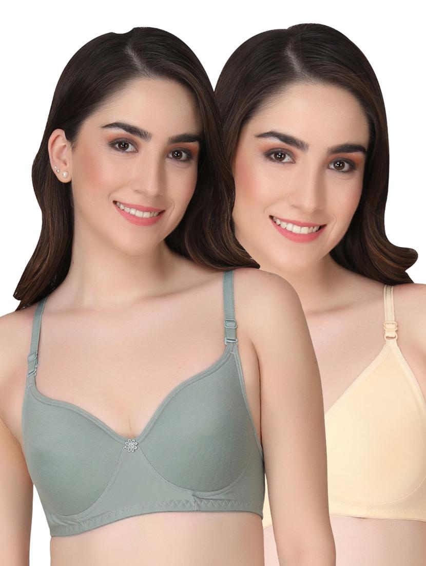multi colored cotton blend tshirt bra
