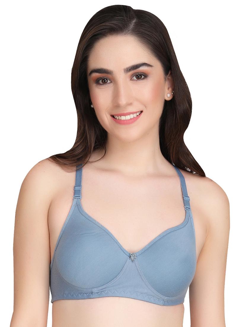 multi colored cotton blend tshirt bra - 20763891 - Standard Image - 3