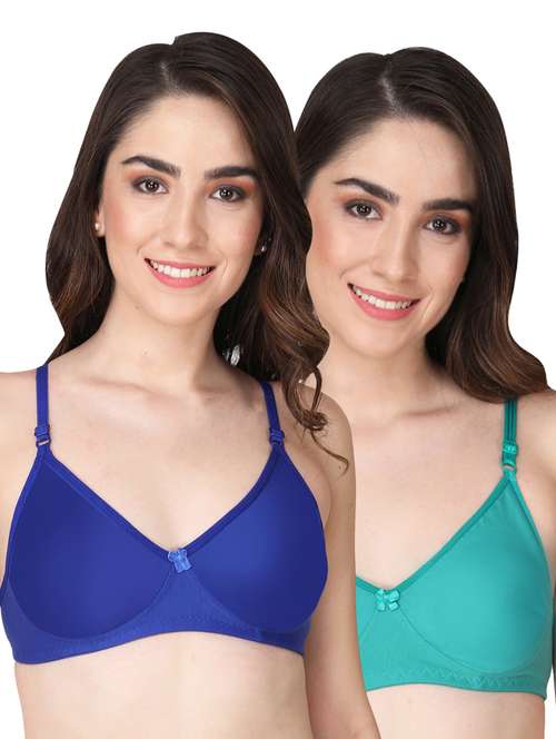 pack of 2 solid multi colored t-shirt bra - 20763900 -  Standard Image - 0
