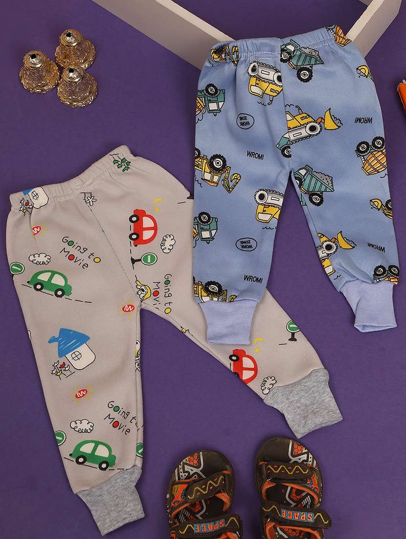 pack of 2 multi coloured printed joggers