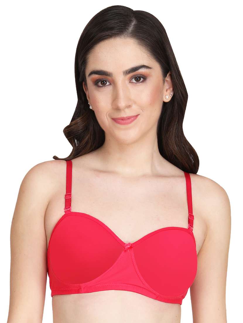 pack of 2 solid multi colored t-shirt bra - 20764015 - Standard Image - 3