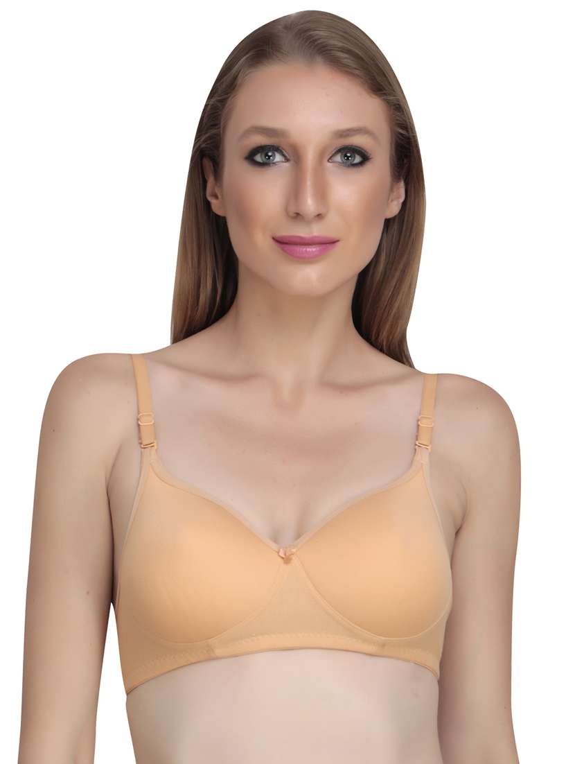 pack of 2 solid multi colored t-shirt bra - 20764022 -  Standard Image - 3