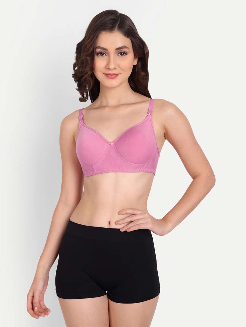 pack of 2 solid multi colored t-shirt bra - 20764078 - Standard Image - 3