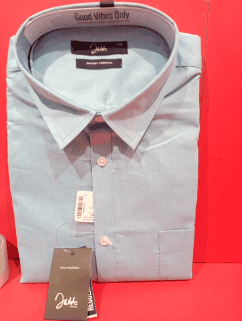 light blue chambray formal shirt - 20764226 - Zoom Image - 0