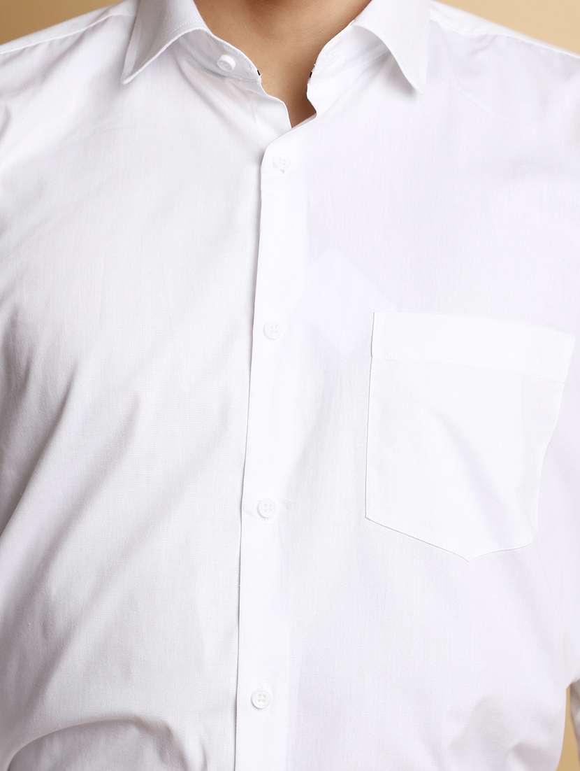 white cotton formal shirt - 20764254 -  Standard Image - 5