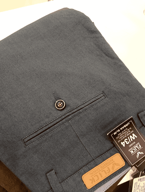 olive linen casual trousers - 20764315 -  Zoom Image - 0