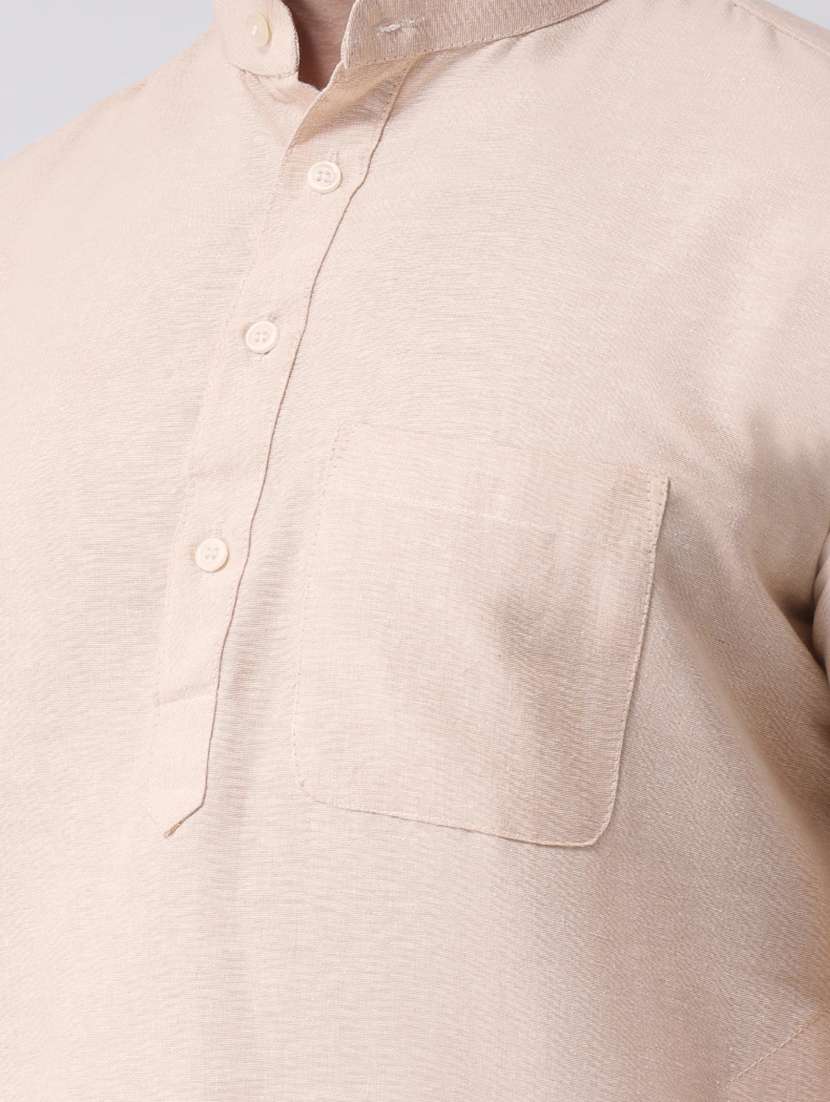 pink cotton blend kurta pyjama ethnic wear set - 20764723 - Standard Image - 3