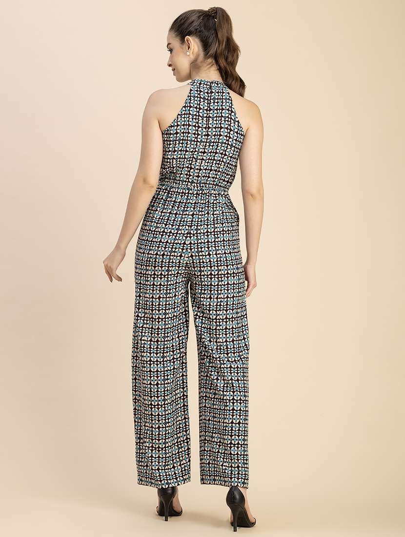 women multicolored printed full leg jumpsuit - 20765903 -  Standard Image - 3