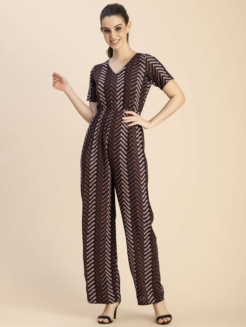 women printed full length jumpsuit - 20765915 - Zoom Image - 0