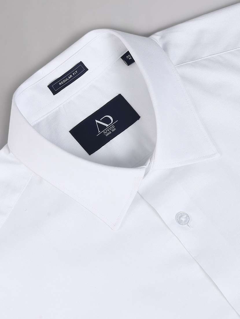 solid white pocket detailed formal shirt - 20766973 -  Standard Image - 5
