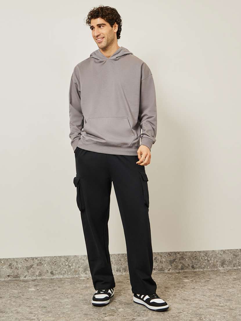 hooded neck back printed sweatshirt  - 20767320 -  Standard Image - 3