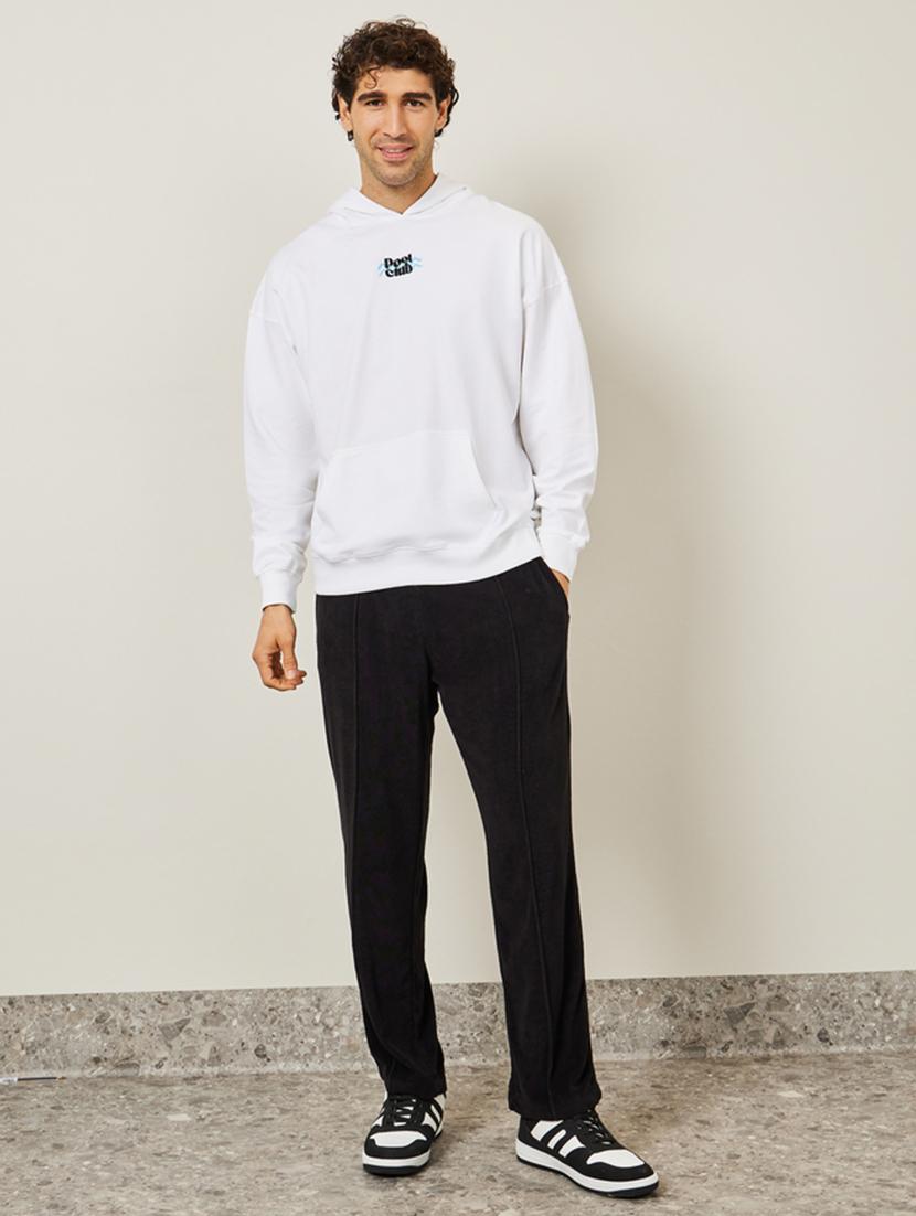 white cotton back print sweatshirt - 20767324 - Standard Image - 3