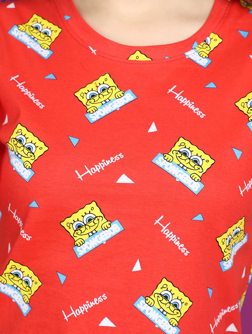 women round neck printed regular t-shirt - 20767420 -  Standard Image - 5