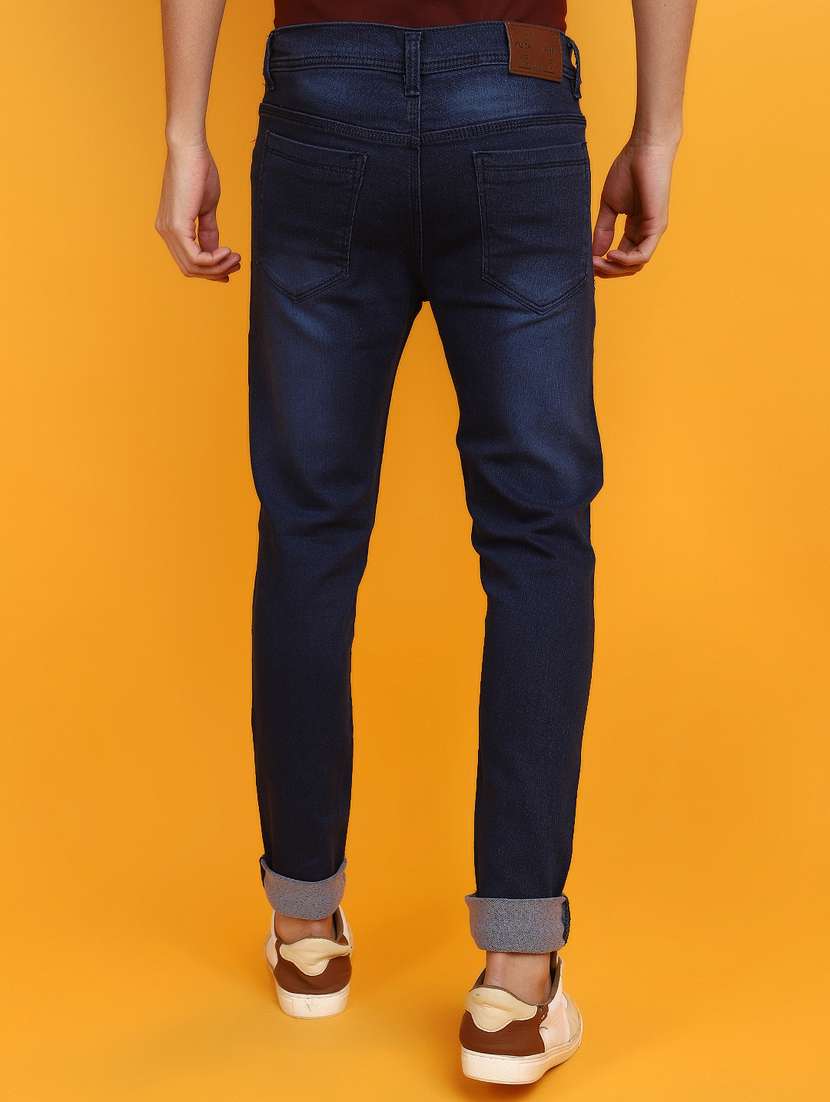 men mid rise washed denim jeans - 20767507 -  Standard Image - 3
