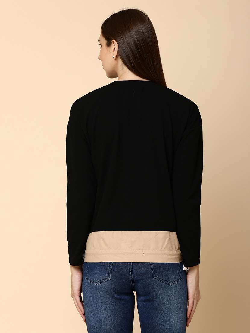 women round neck graphic sweatshirt - 20768187 -  Standard Image - 3