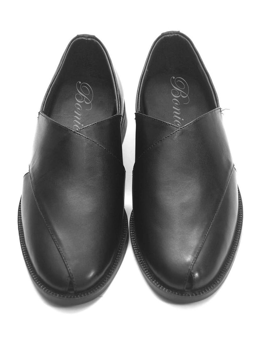 black slip on sandal - 20768362 - Standard Image - 3