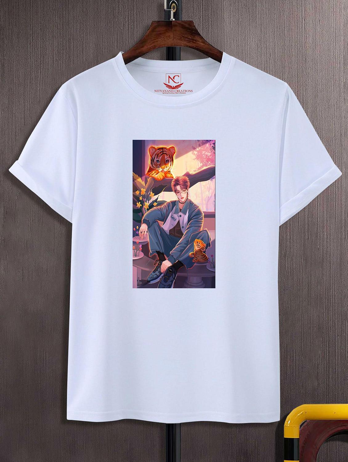 unisex graphic printed round neck tshirt - 20768665 - Zoom Image - 0