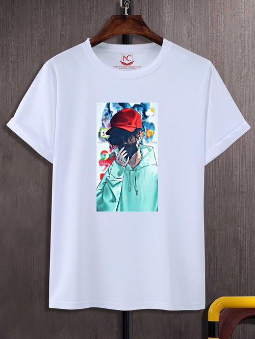 unisex graphic printed round neck tshirt - 20768697 - Standard Image - 0