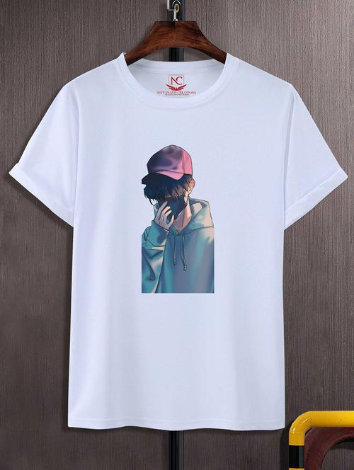 unisex graphic printed round neck tshirt - 20768698 - Standard Image - 0