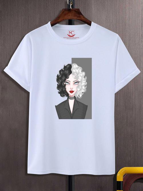 unisex graphic printed round neck tshirt - 20768851 - Standard Image - 0