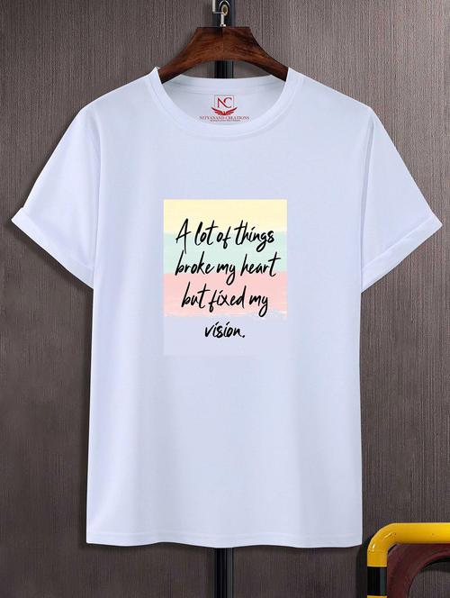 unisex graphic printed round neck tshirt - 20768887 -  Standard Image - 0