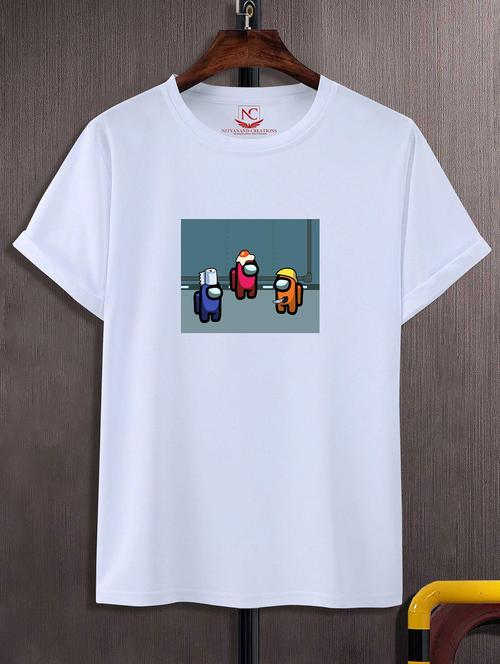 unisex graphic printed round neck tshirt - 20768918 - Standard Image - 0