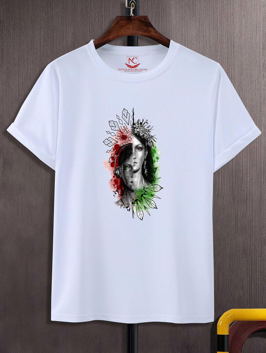 unisex graphic printed round neck tshirt - 20768928 -  Zoom Image - 0